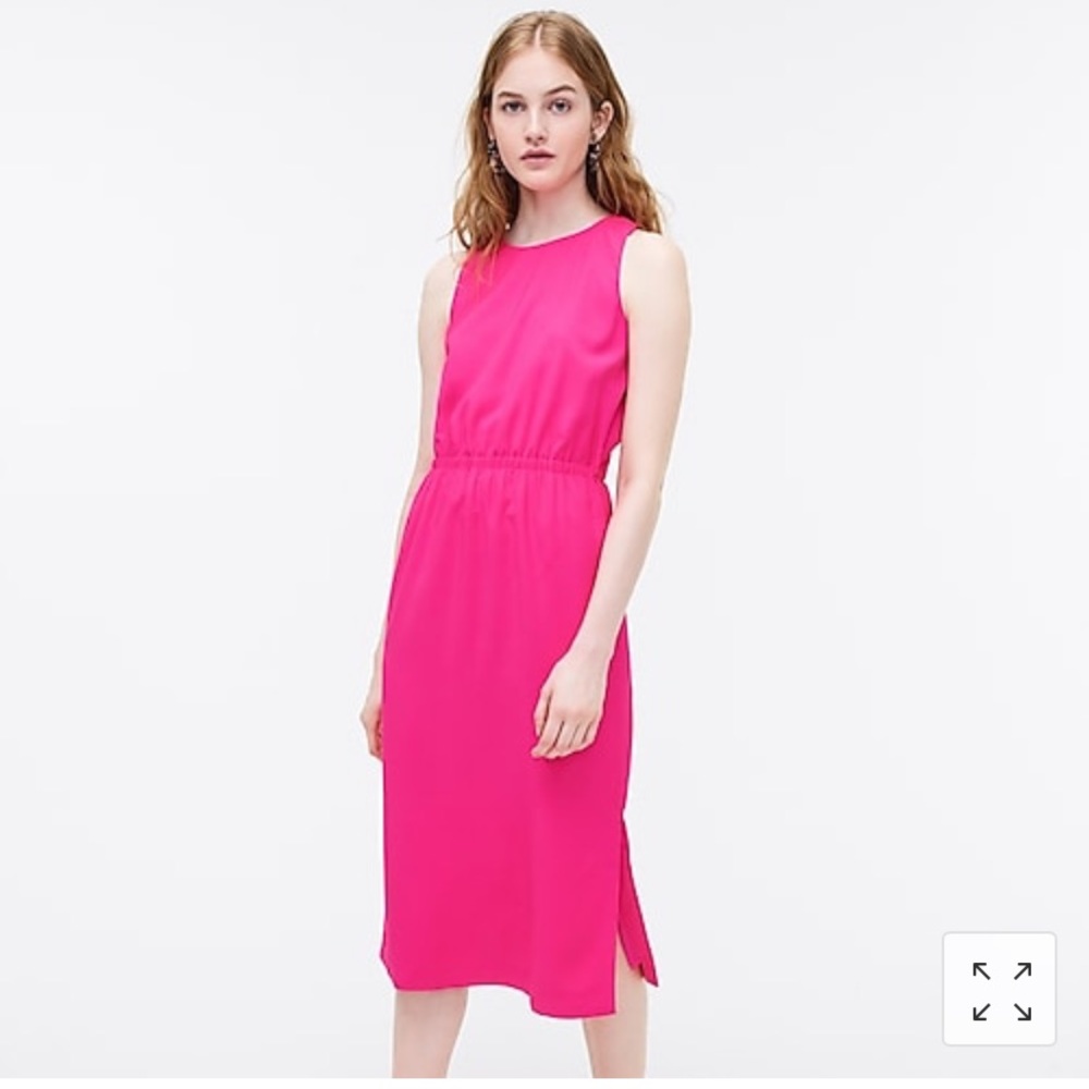 J Crew Button Back Midi Dress